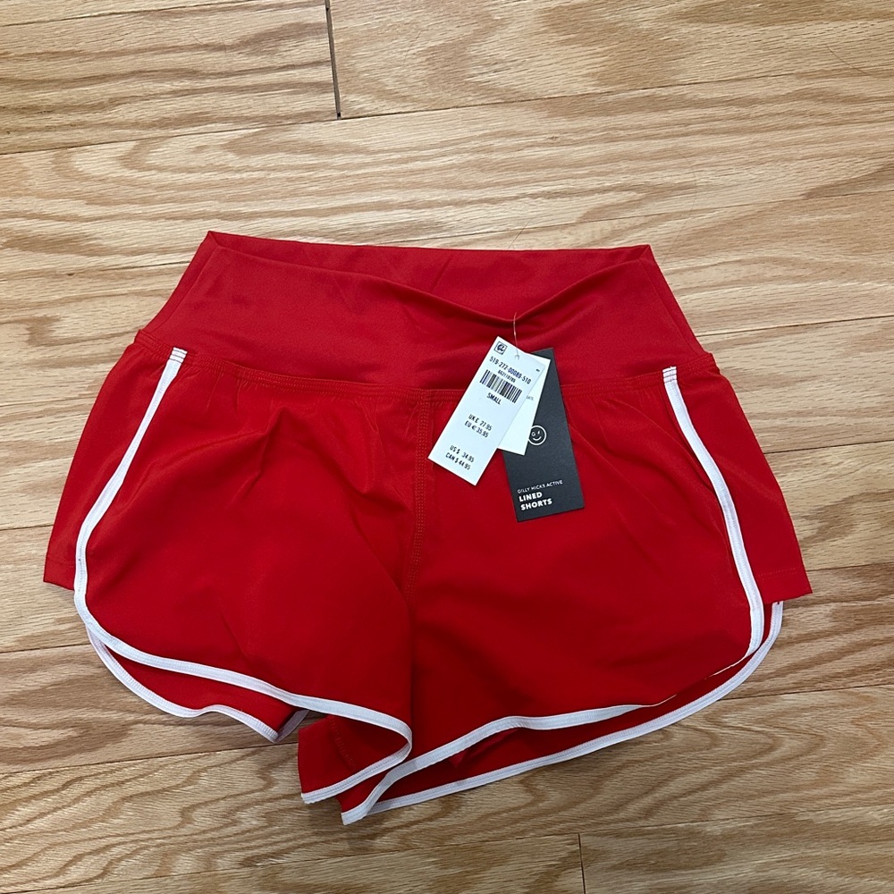 Gilly Hicks Red Women's Athletic Shorts